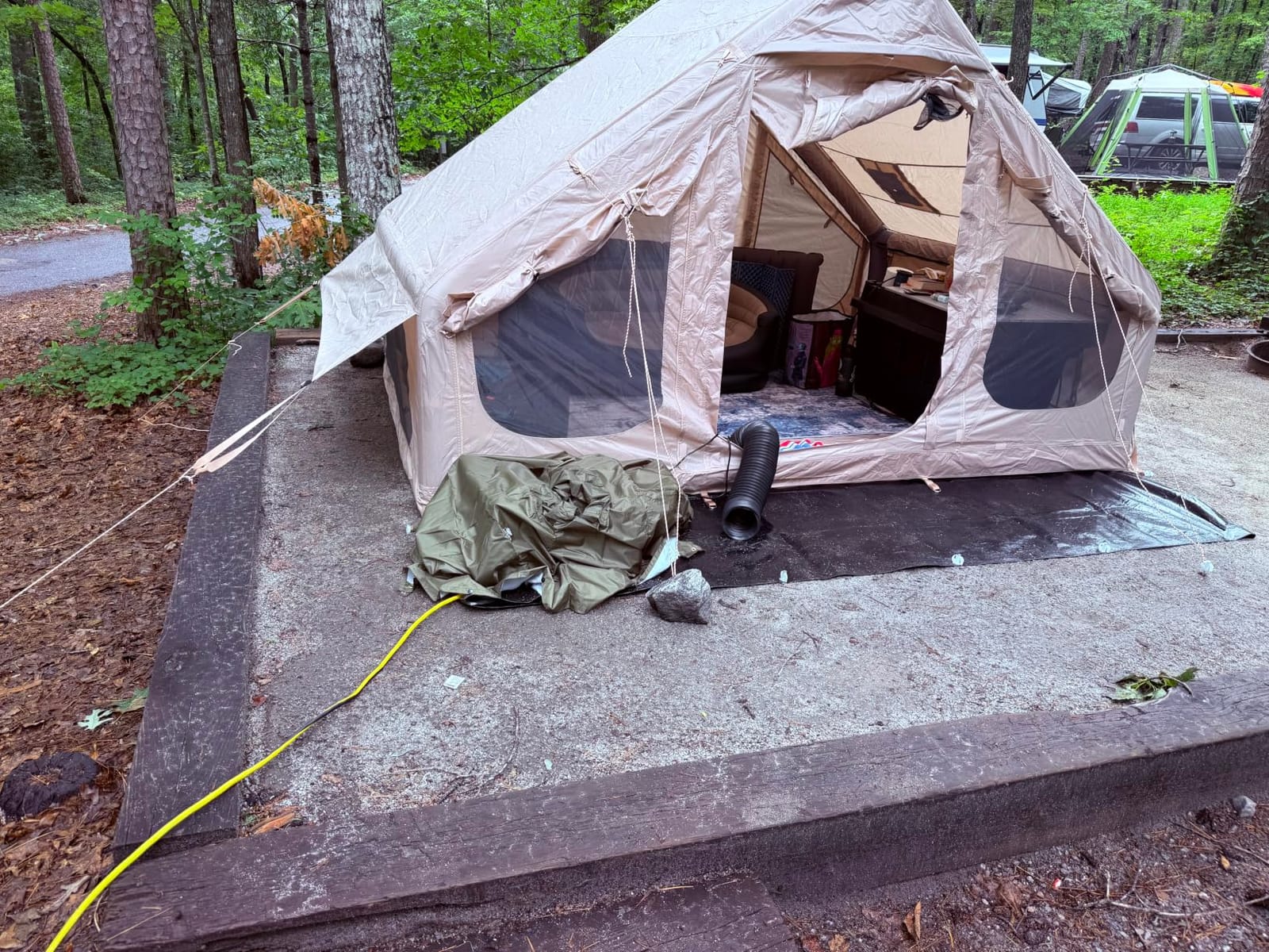 Inflatable Tents for Camping, Blow Up Tent with Stove Jack, Ytaoeo Hot Tent customer photo 1