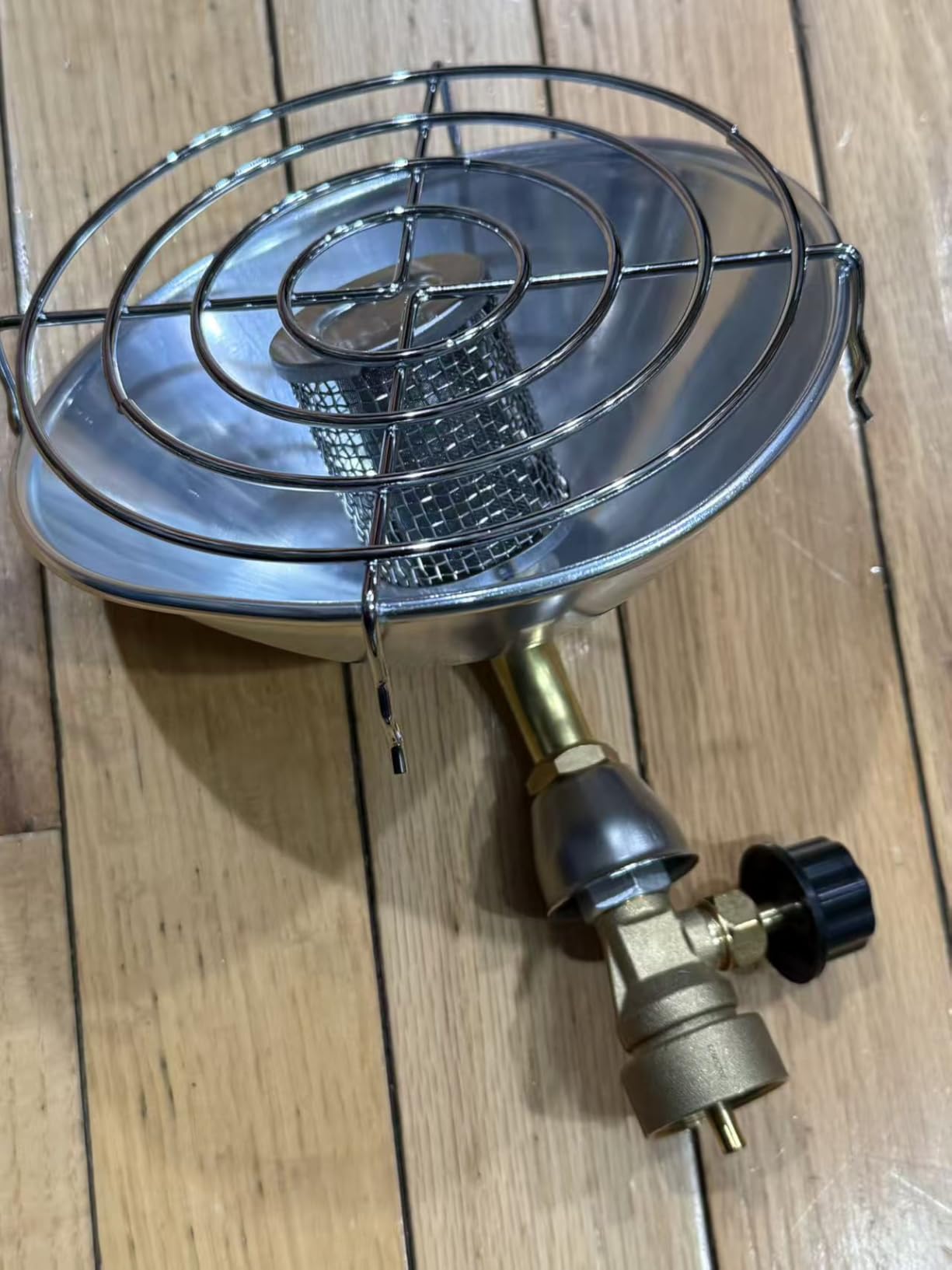 Portable Propane Heater for Camping, Outdoor Small Space Patio Heater with Control Valve, Radiant Cordless Tent Heaters with Foldable Gas Tank Holder for Hiking Ice Fishing Hunting Backyard customer photo 1