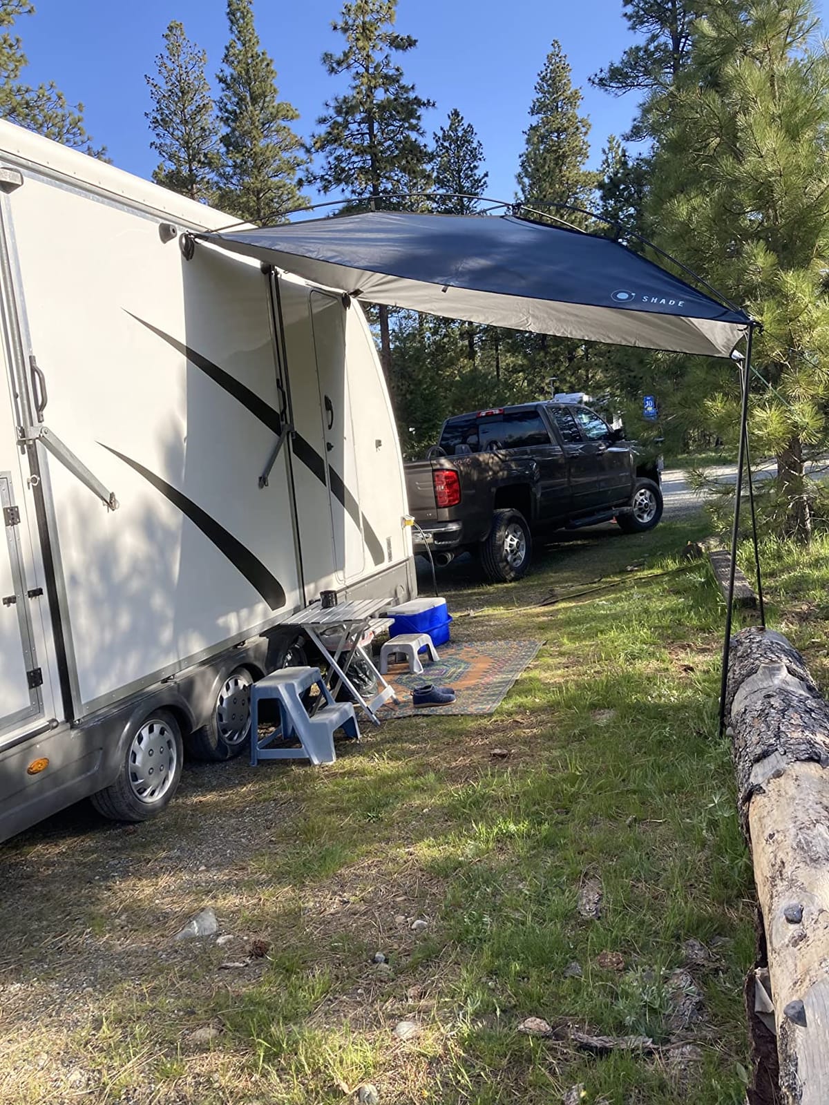 MoonShade Portable Awning for Vans, Cars, Campers and More, Large 9' x 7' customer photo 1