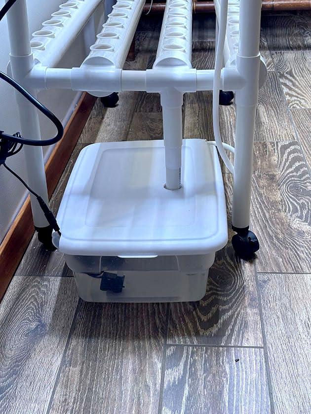SPECILITE 3-Tier 108 Plant Sites Hydroponics Growing System with Wheels | Food-Grade PVC-U Pipes Gardening Kit for Leafy Vegetables, Lettuce, Herbs, with Water Pump, Indoor, Outdoor customer photo 1