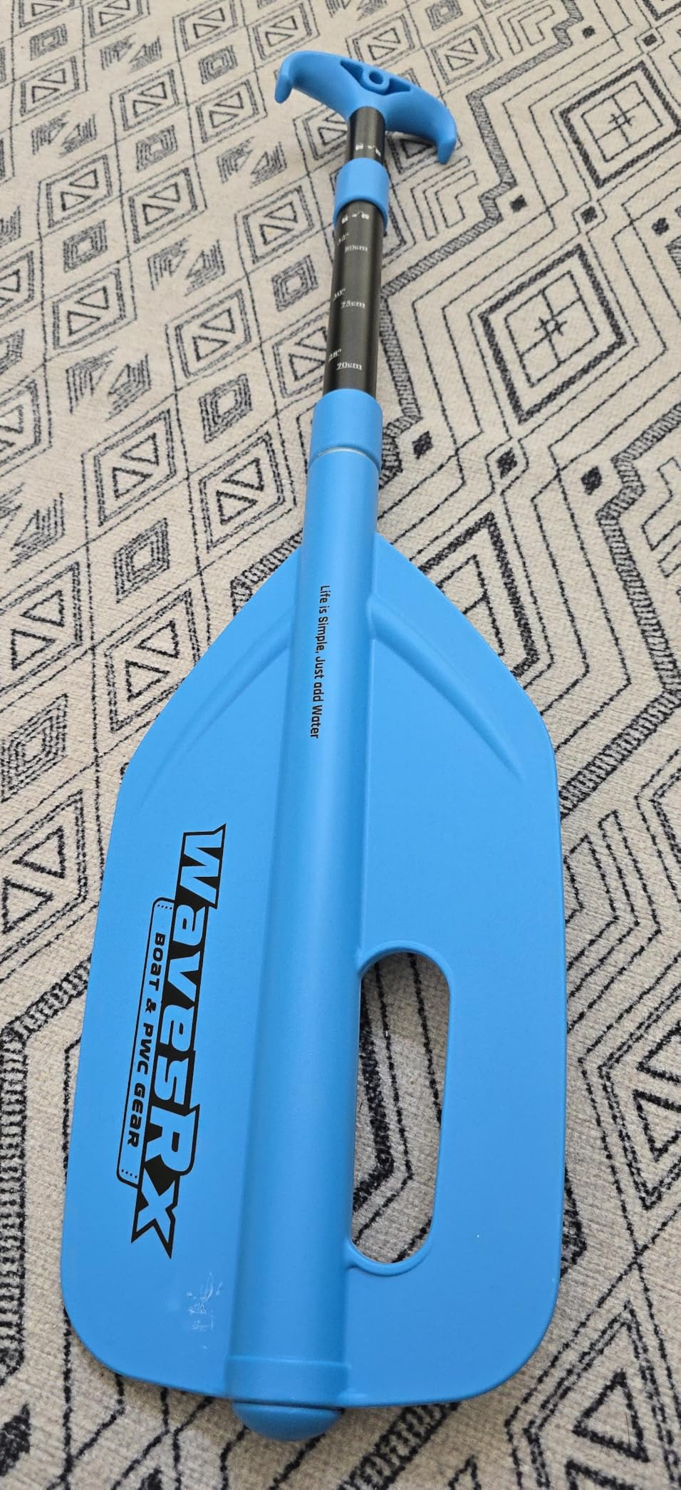 WAVESRX Telescoping Paddle with Docking Hook & Depth Gauge - Adjustable 24