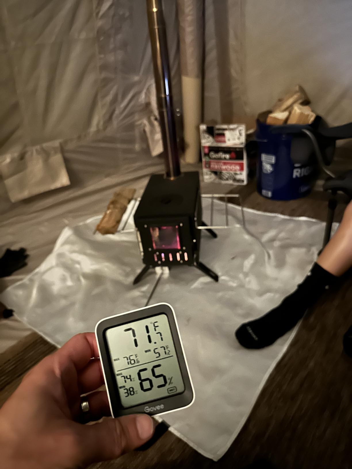 Upgraded Wood Stove, High Airtight Tent Stove for Outdoor Camping Use customer photo 2