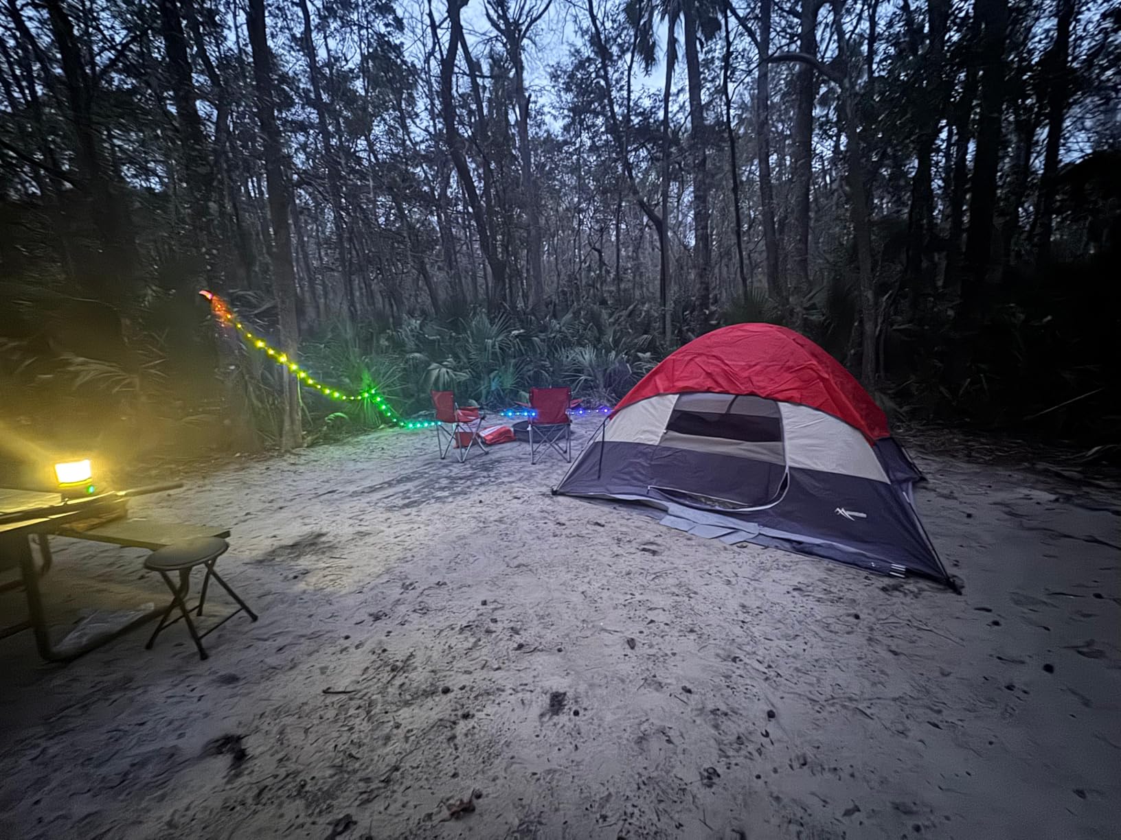 Camping String Lights, Retractable 32.8FT Rechargeable Fairy Light customer photo 2