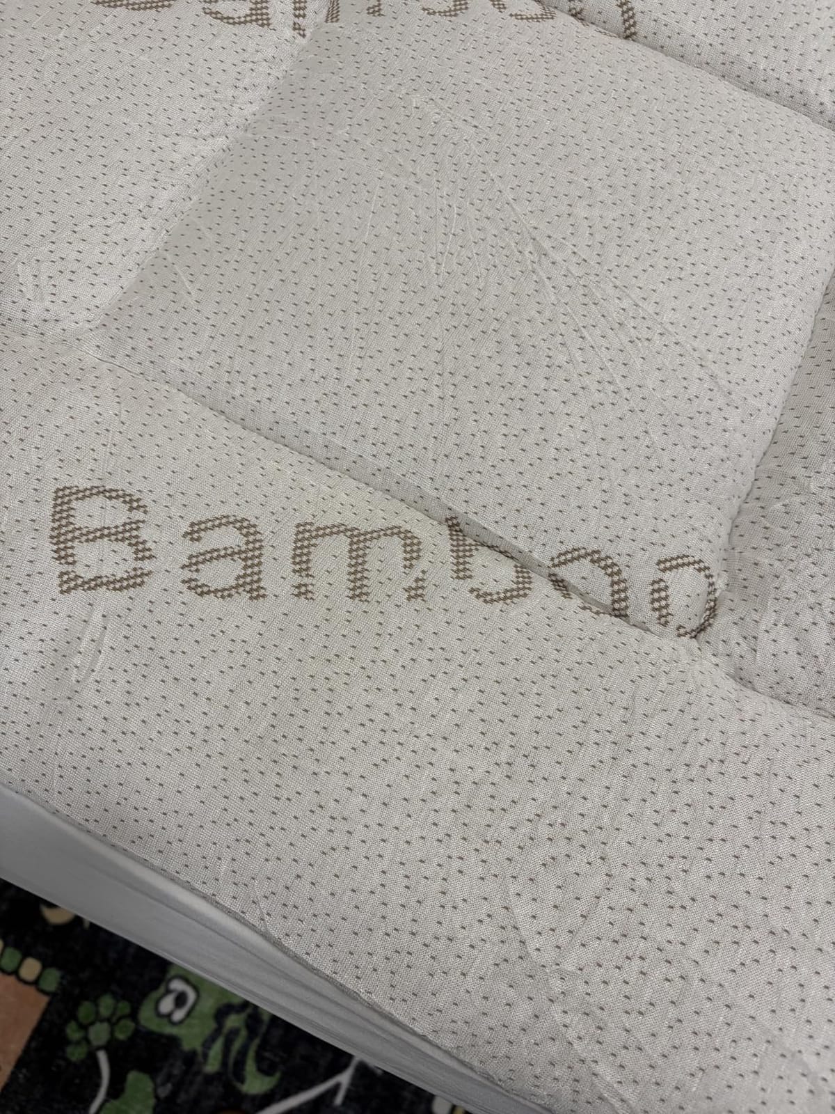 OLANLY Queen Bamboo Viscose Cooling Mattress Topper, Dark Gray customer photo 2