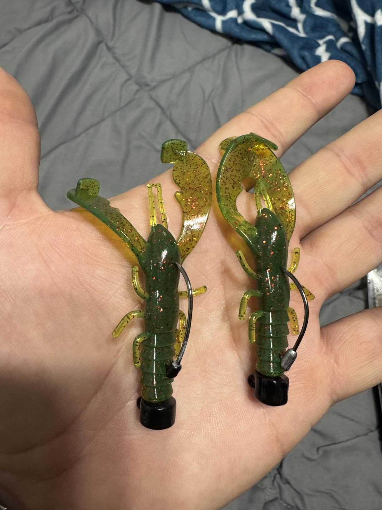 20Pack Weedless Ned Rig Jig Heads with Molded Bait Keeper System – Mushroom Head for Weedless Finesse Bass Fishing 1/16 1/8 3/16 1/4oz customer photo 2