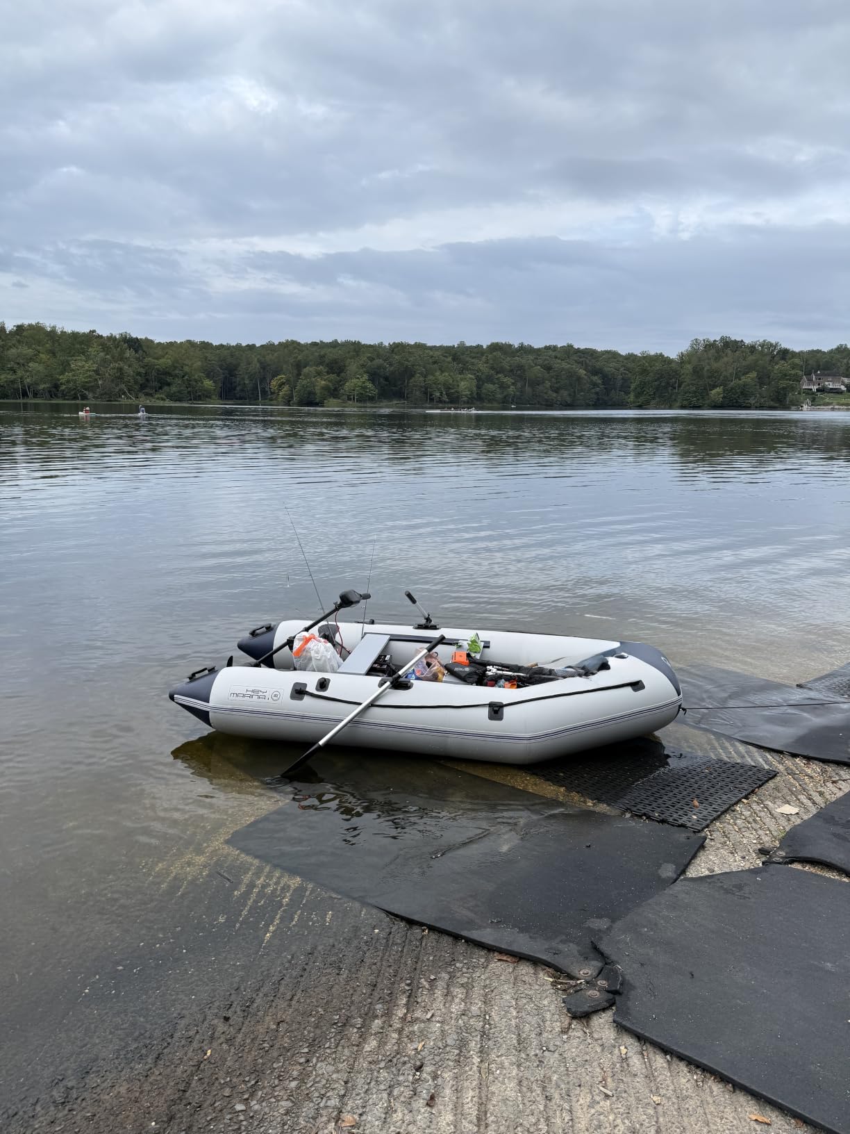 10FT Inflatable Fishing Boat for Adults with Drop-Stitch Floor 3–4 Persons PVC Inflatable Boat USCG Approved customer photo 1