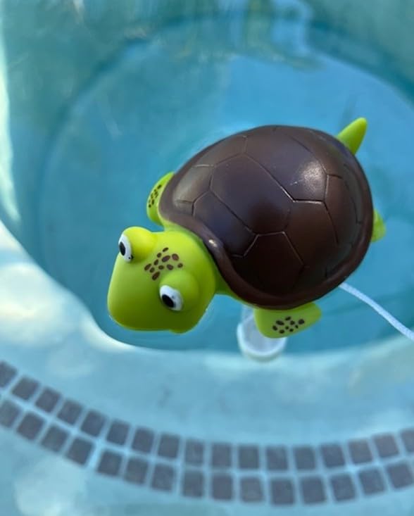 Floating Pool Thermometer, Large Display with String Easy to Read, Shatter Resistant, for Outdoor & Indoor Swimming Pools, Spas, Hot Tubs & Aquariums (Turtle) customer photo 1