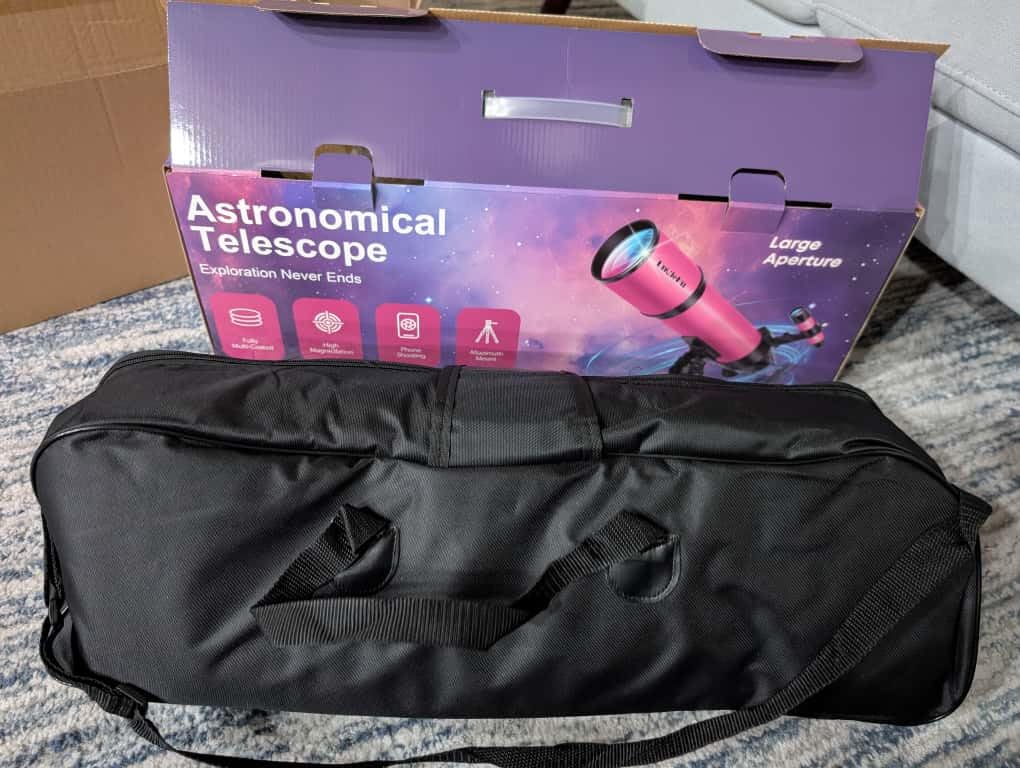 UncleHu 80mm Aperture, 600mm Refractor Travel Telescope for Adults and Kids customer photo 2