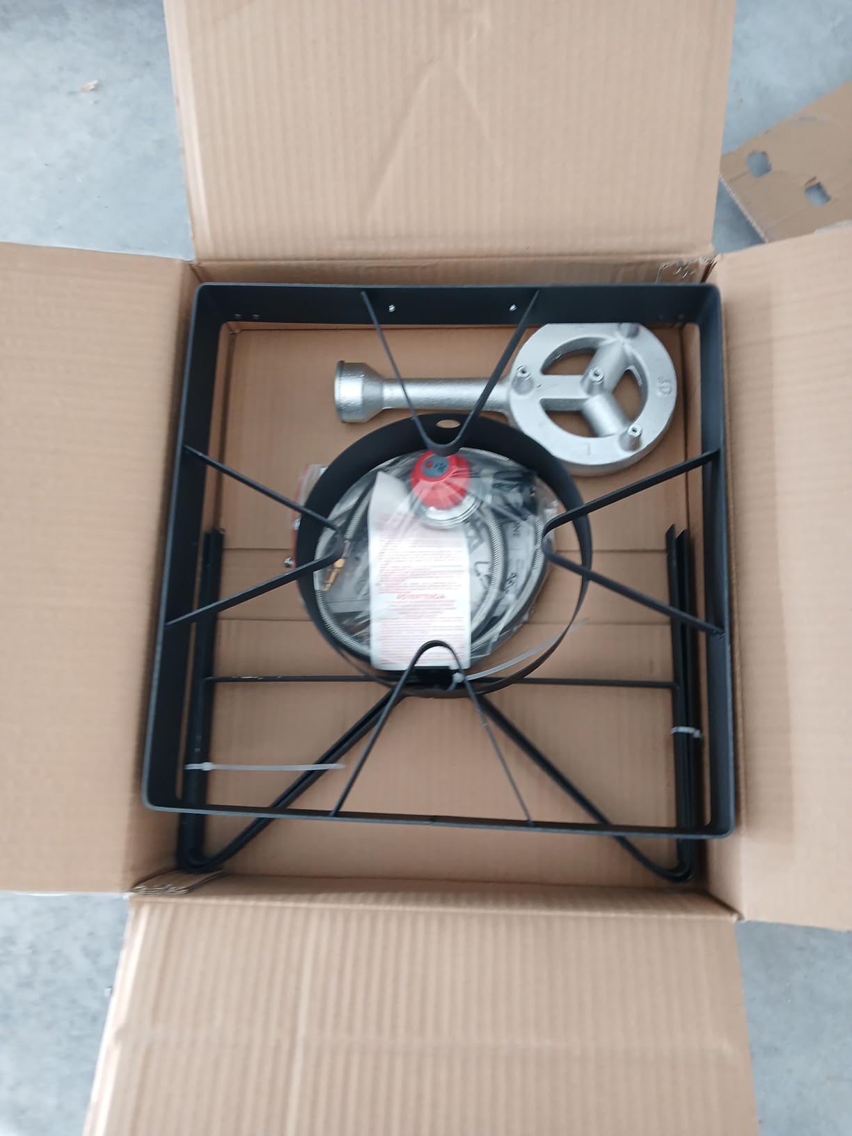 GasOne Stainless Steel Outdoor Propane Burner – High Pressure Camp Stove with Adjustable Regulator & Steel-Braided Hose customer photo 2
