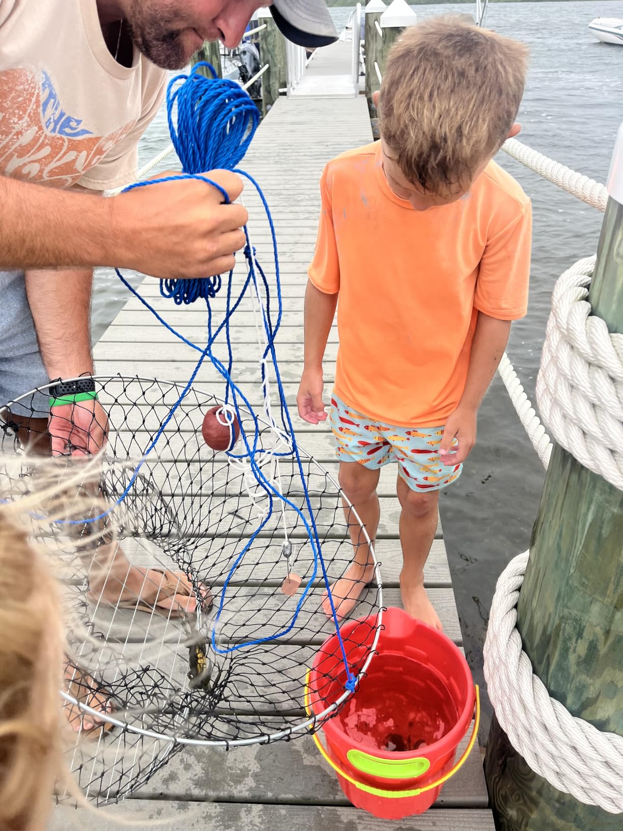 Double Ring Crab Trap - Steel Ring Crab Net, 24