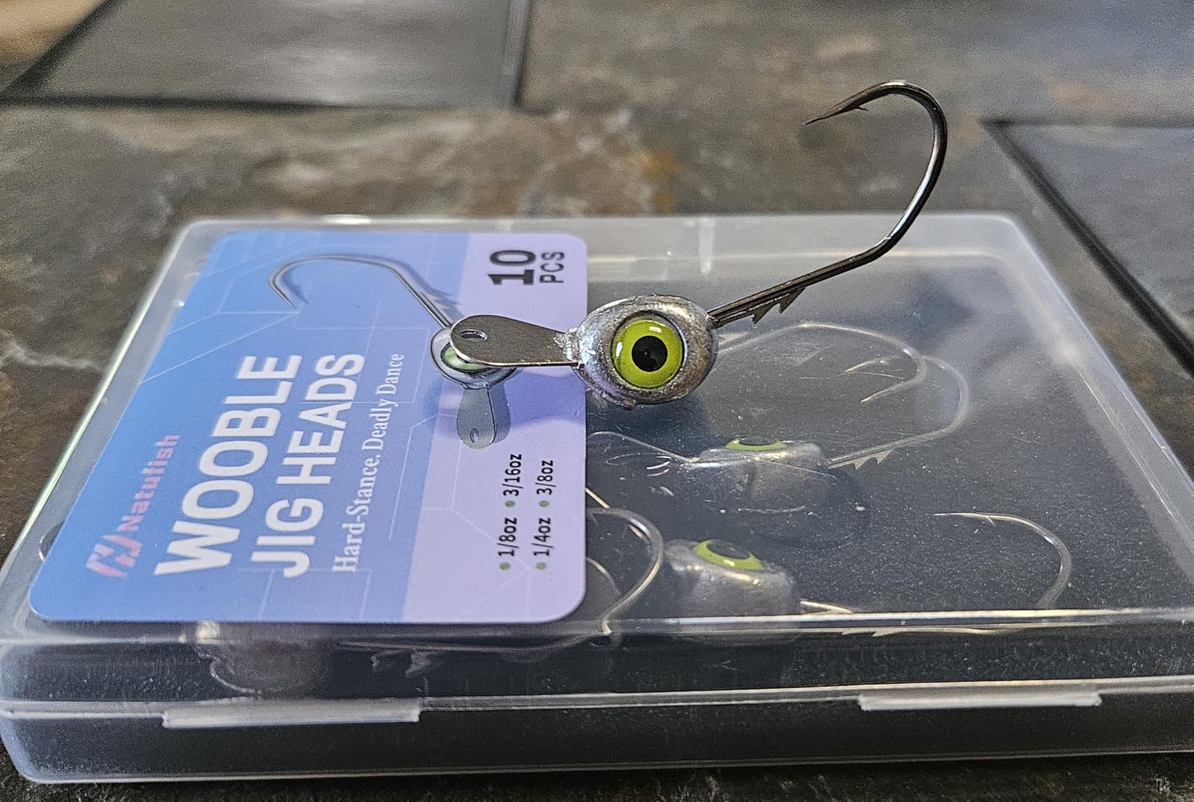Natufish Shaky Head Jigs 10Pcs Weedless Tongue Plate for Bass Fishing customer photo 1