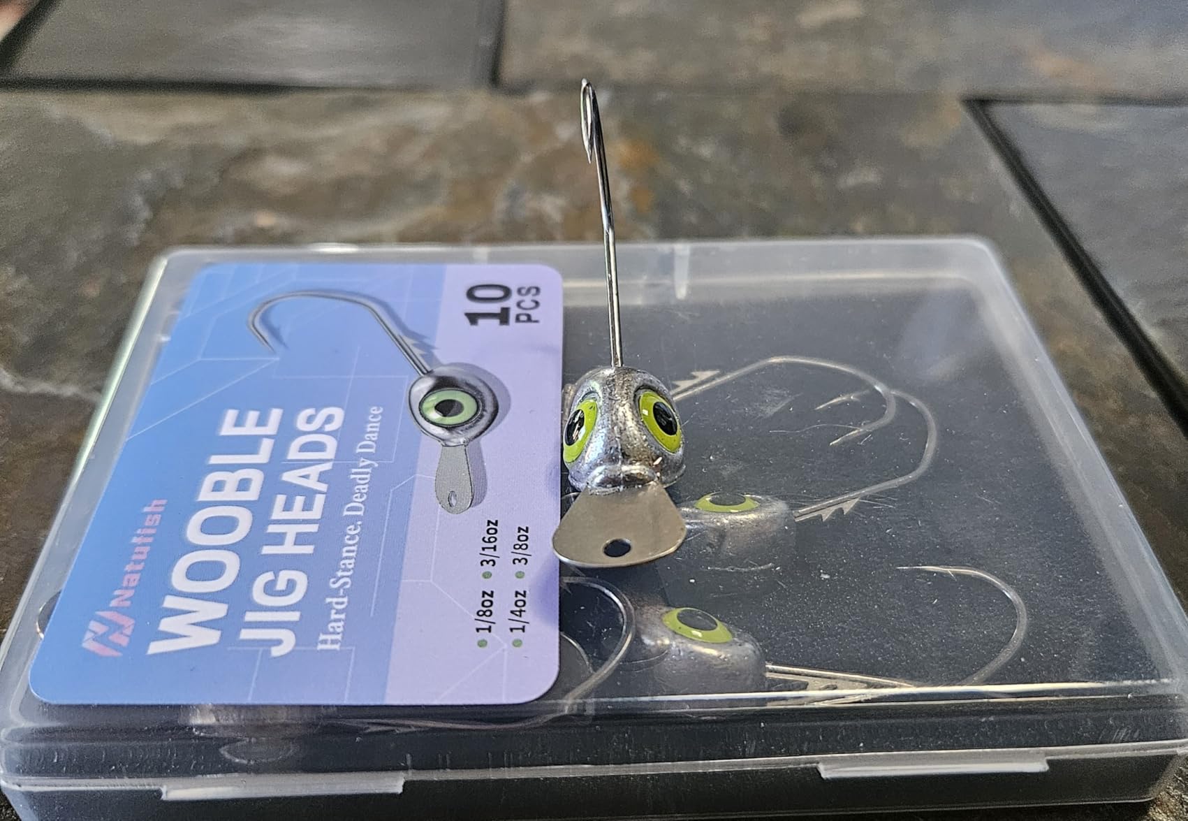 Natufish Shaky Head Jigs 10Pcs Weedless Tongue Plate for Bass Fishing customer photo 2