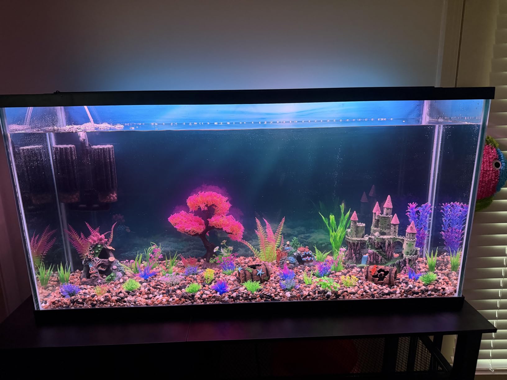 Ameliade 11 Aquarium Plants & Fish Tank Broken Barrel Cave Decorations Set customer photo 1