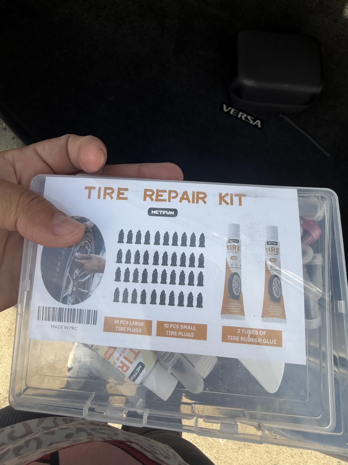 40 PCS Quick Fix Screw-in Tire Plug Kit with 2 Tubes of Sealant Glue customer photo 1