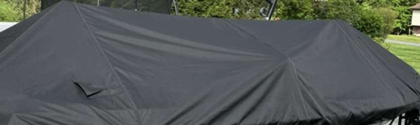 Kipiea 1300D Boat Cover - Heavy Duty Waterproof Boat Covers and Motor Cover, Double PU Waterproof, Fits V-Hull, Fish & Ski, Pro-Style, Fishing, Bass Boats (16'-18.5' Long X 94
