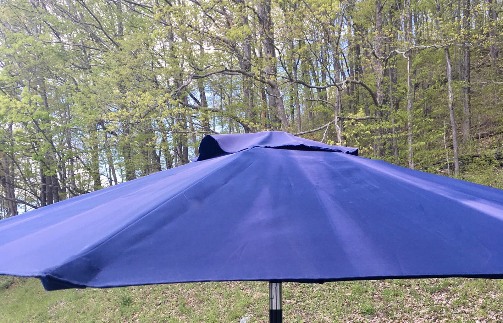 Blissun 10FT Patio Umbrella, Outdoor Table Umbrella, Yard Umbrella, Market Umbrella with 8 Sturdy Ribs, Push Button Tilt and Crank, Tan customer photo 2