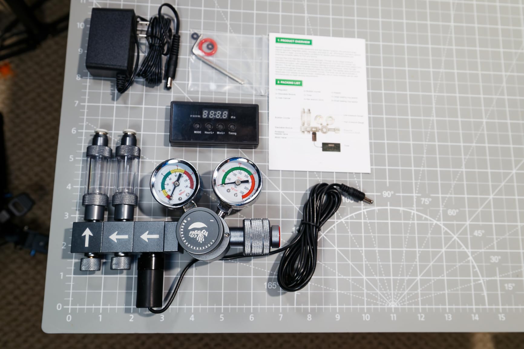 Upgraded Aquarium CO2 Regulator with Motorized Valve, Dual Stage Adjustable Pressure, Expandable for Two Tanks, Includes Timer and Bubble Counters for CO2 Aquarium System customer photo 2