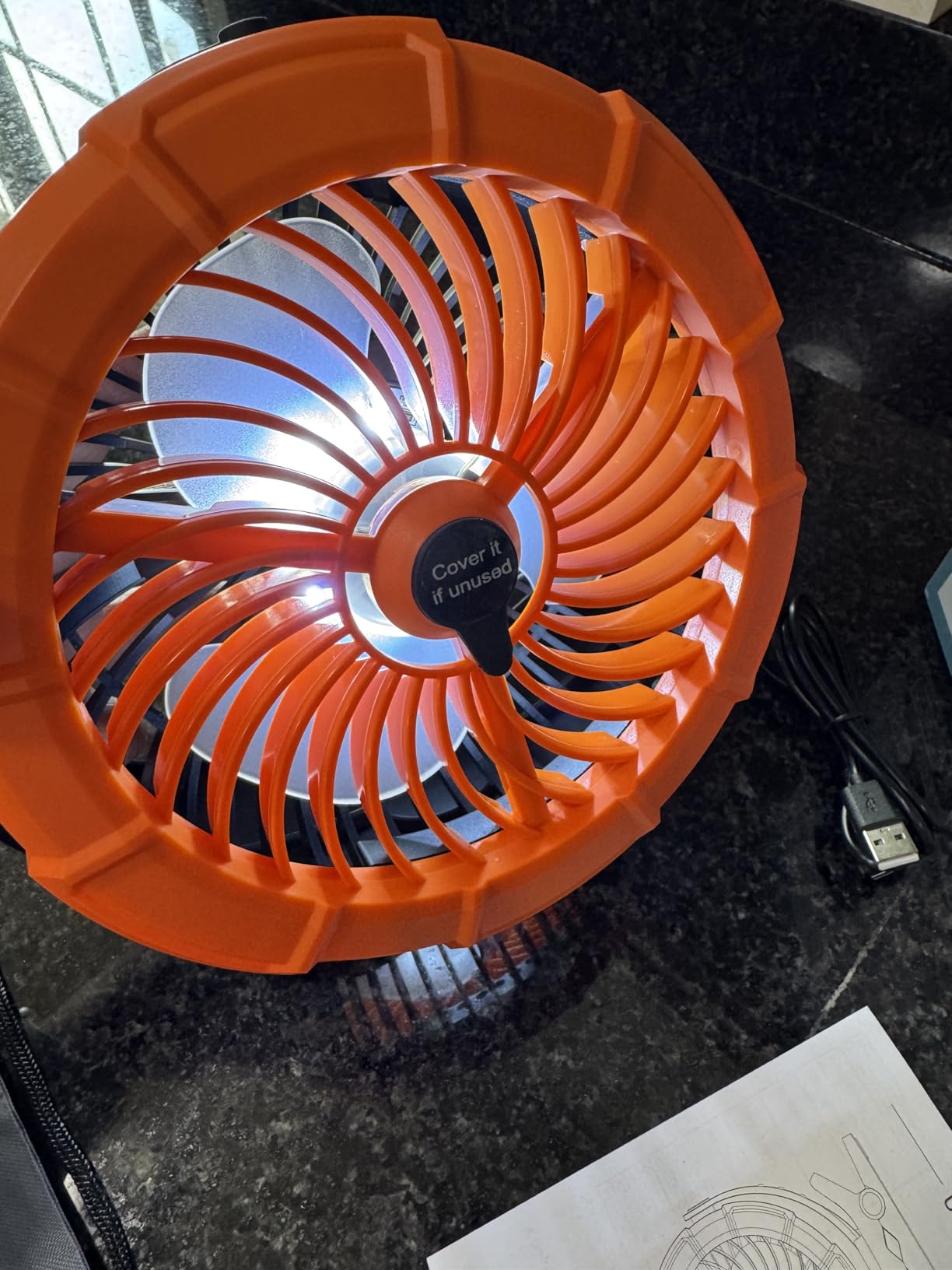 Ausic Outdoor Misting Fan for Patio, 【Max 50H】 Rechargeable Oscillating Fan customer photo 1