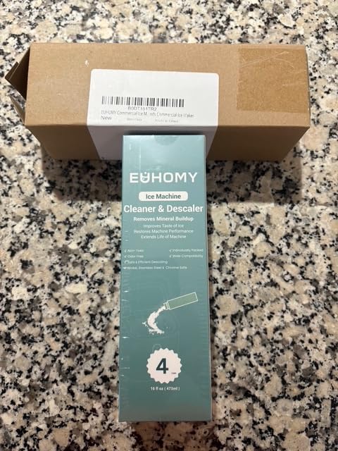 EUHOMY Commercial Ice Maker,120lbs/24H,Under Counter,33lbs Storage Bin customer photo 1