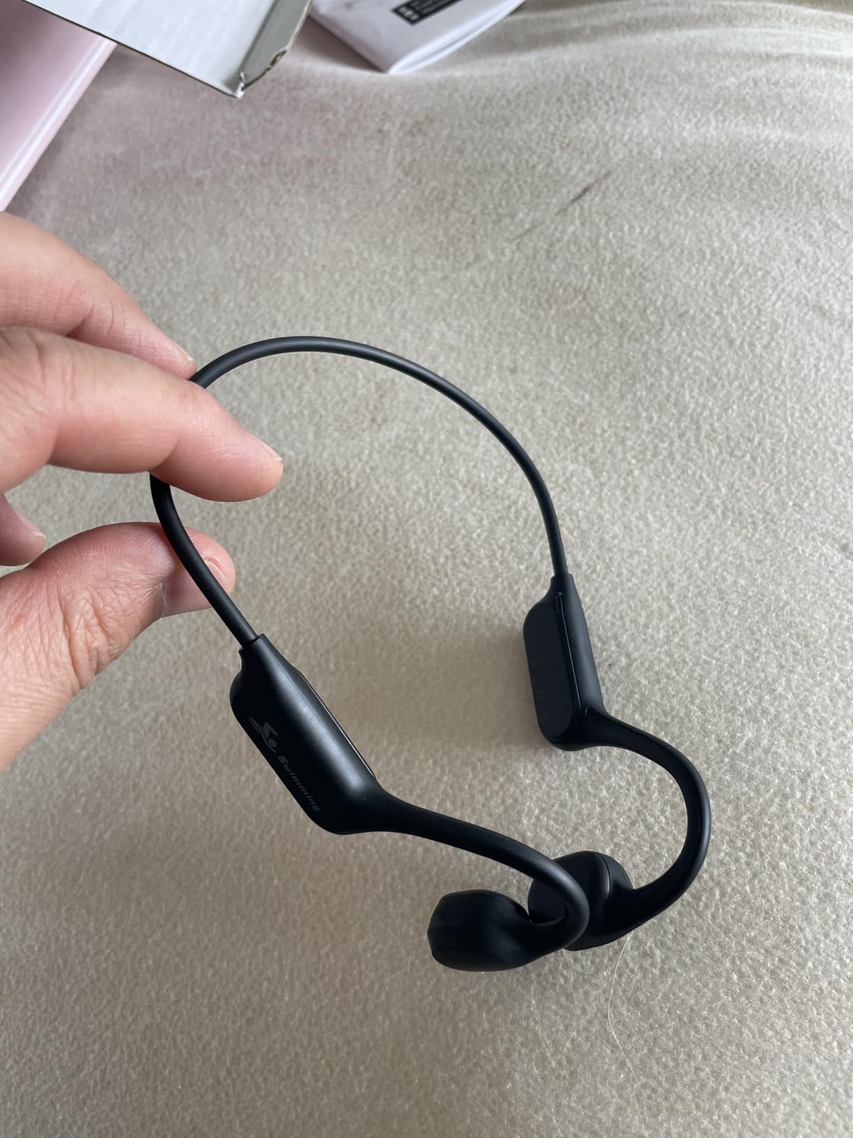 ANSTEN Swimming Headphones Bluetooth 6.0 Bone Conduction Headphones IPX8 customer photo 1