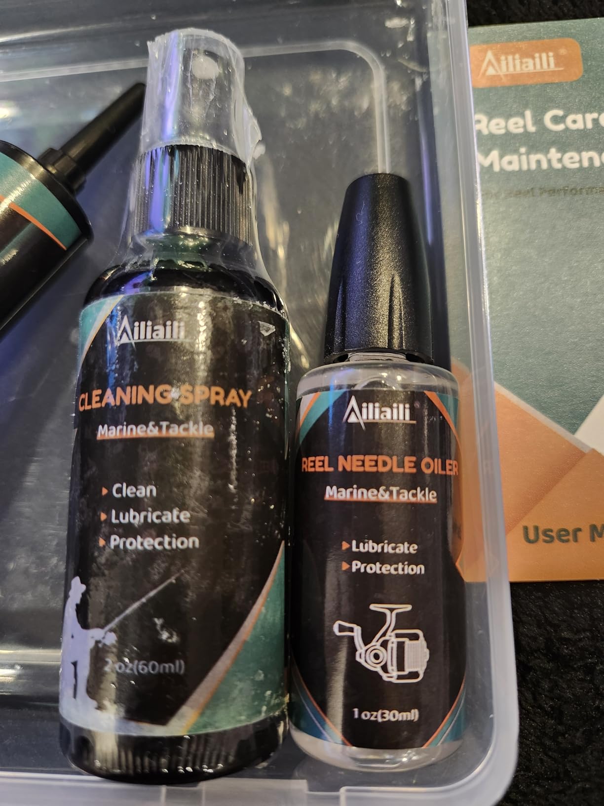 Fishing Reel Care Kit with Needle Oil & Grease customer photo 1