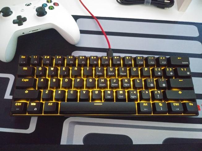 RK ROYAL KLUDGE RK61 Wireless 60% Mechanical Keyboard, Mini Portable Size customer photo 1