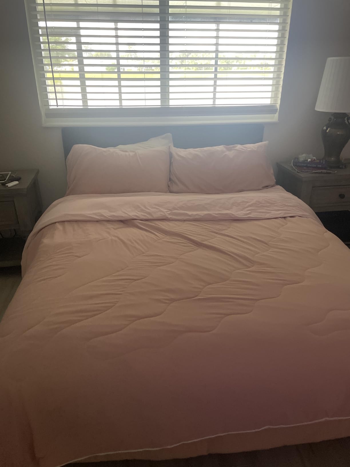 BEAUTEX Cooling Comforter Queen Size Cool Blanket for Hot Sleepers (Grey) customer photo 2