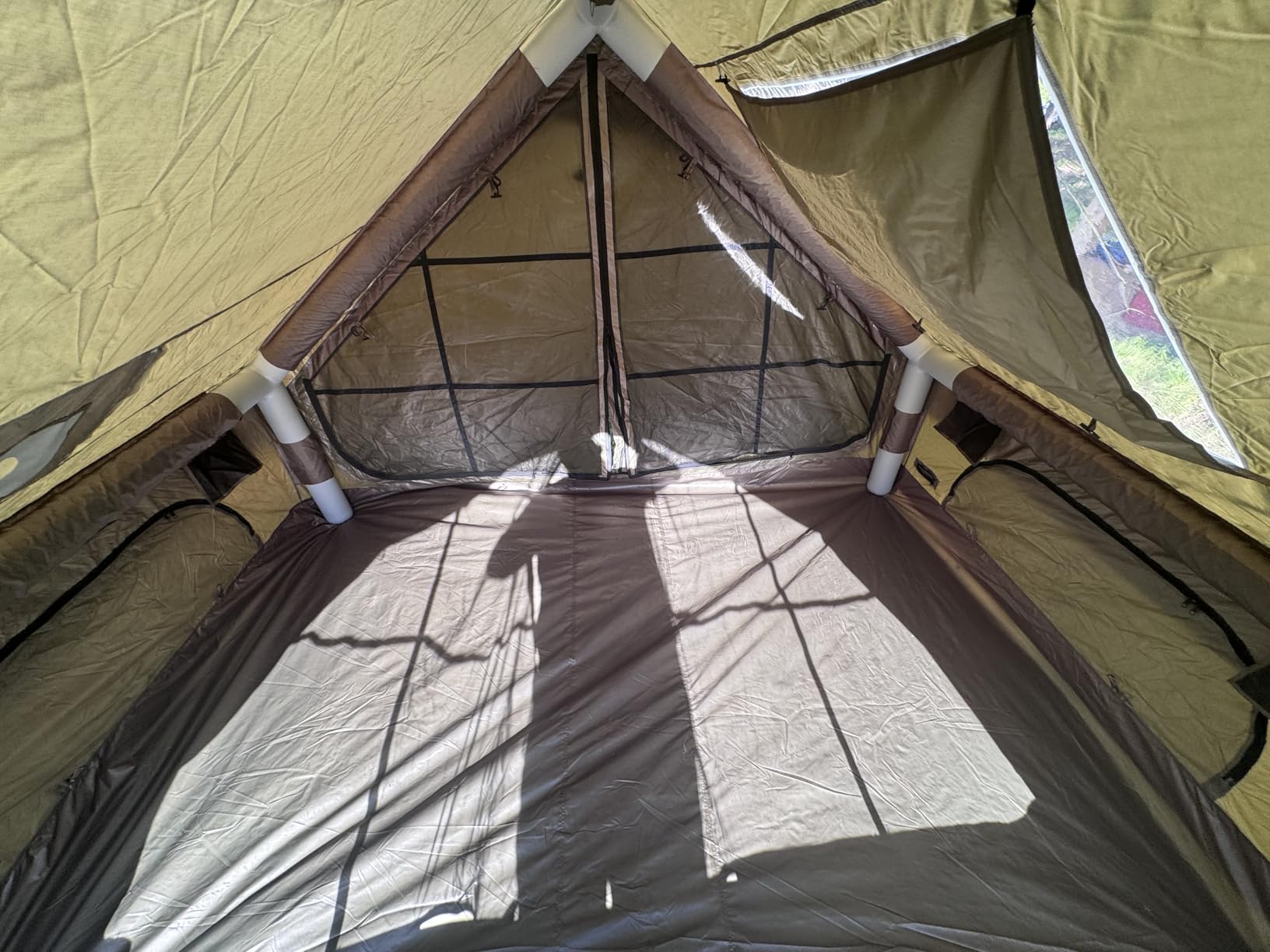 VINGLI Inflatable Camping Tent, All-Weather Inflatable Tents with Pump, Blow Up Tent for Camping with Mesh Doors & Windows, Inflatable Air Tents for Camping Adult customer photo 1