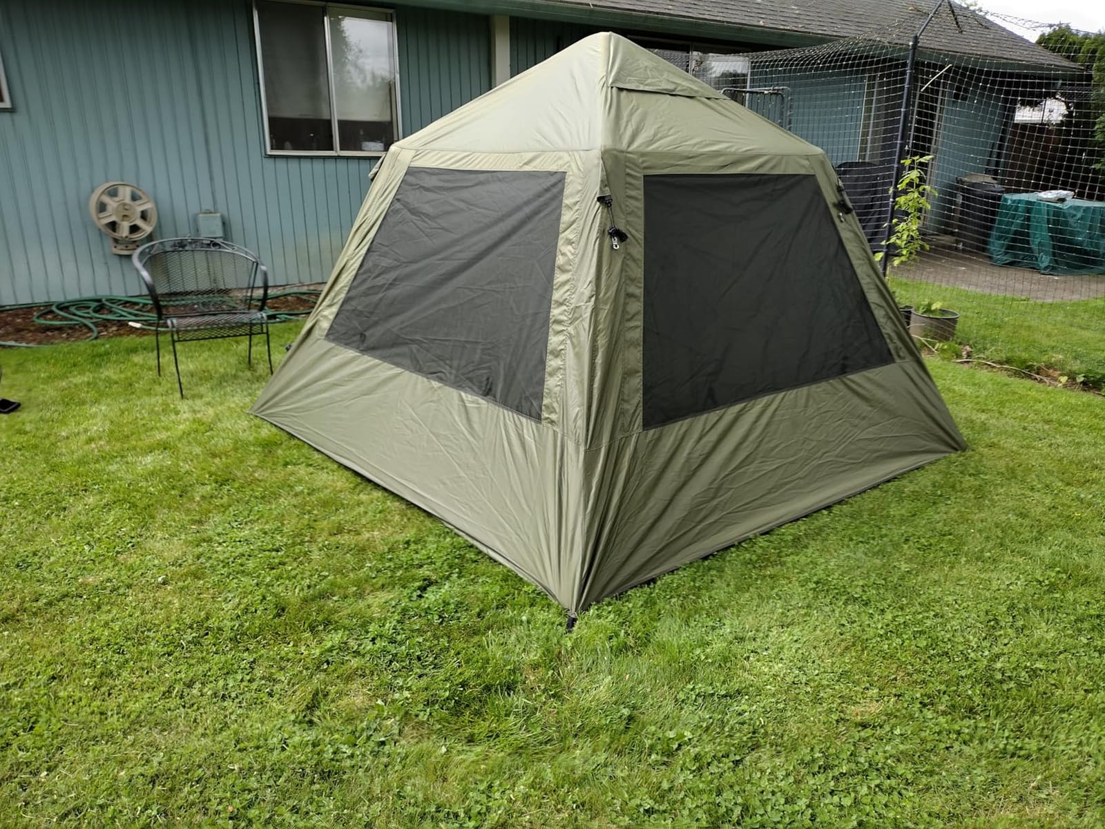 VINGLI Inflatable Camping Tent, All-Weather Inflatable Tents with Pump, Blow Up Tent for Camping with Mesh Doors & Windows, Inflatable Air Tents for Camping Adult customer photo 2