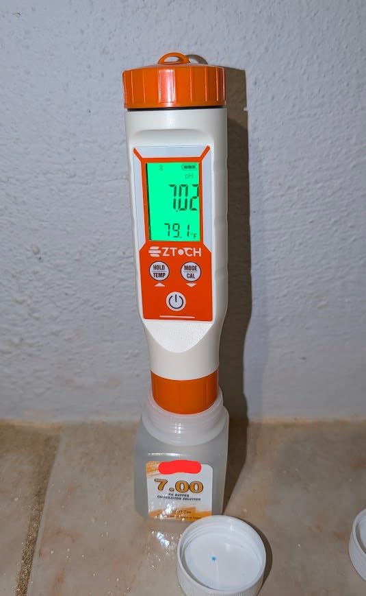 Digital Pool Chlorine pH Salt Water Tester, 8 in 1 Hydrogen ORP TDS customer photo 1
