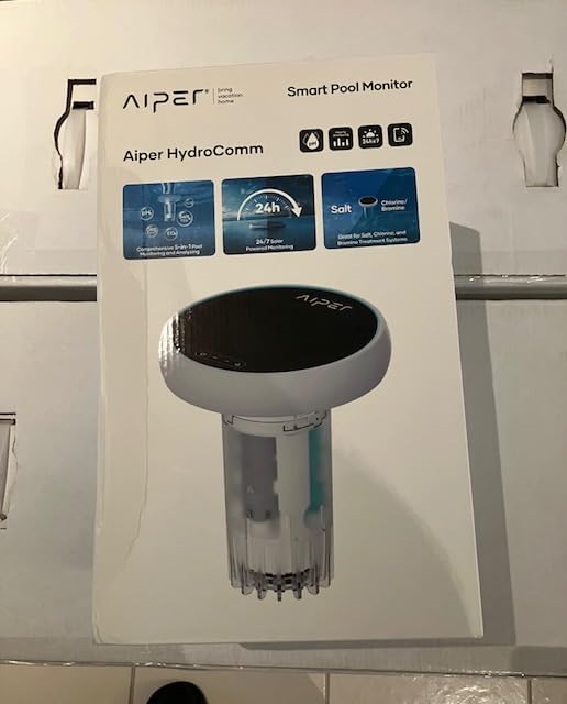 AIPER HydroSync Smart Pool Monitor, 24/7 Automatic Water Testing for Pools, Hot Tubs & Spas, 5-in-1 Accurate Testing, App Control, Customized Optimization Tips, Pearl White customer photo 1