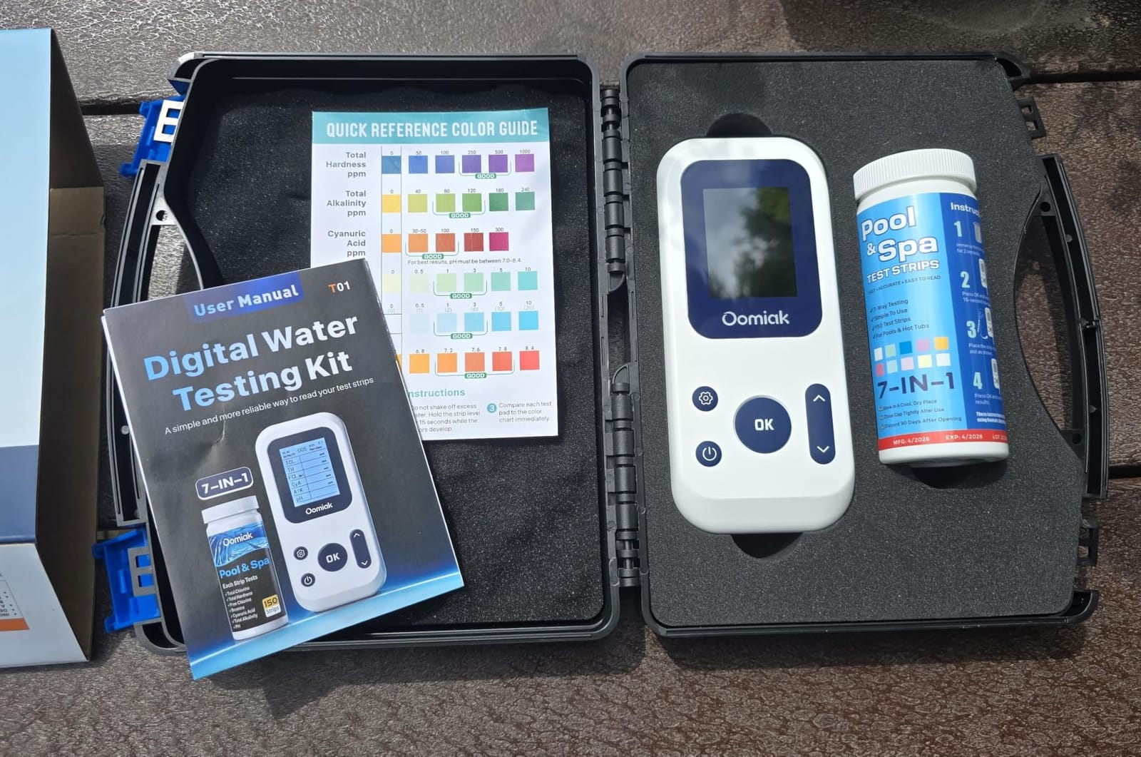 Digital Pool Water Tester Kit, 7-in-1 Results Reader High/Low Alerts customer photo 1