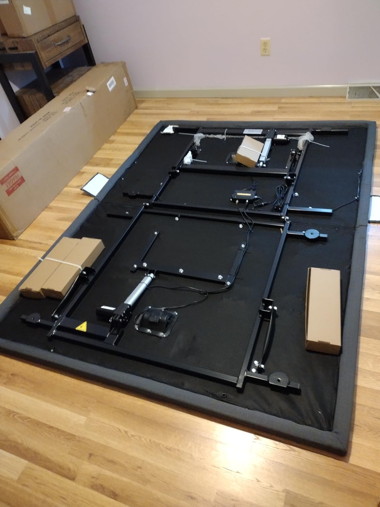 Marsail Split King Adjustable Bed Frame with Mattress & Massage, Led Bed customer photo 1