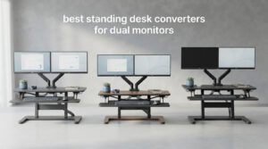 best standing desk converters for dual monitors