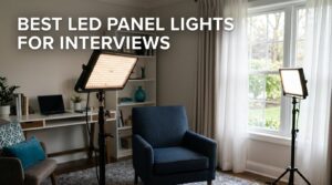best led panel lights for interviews