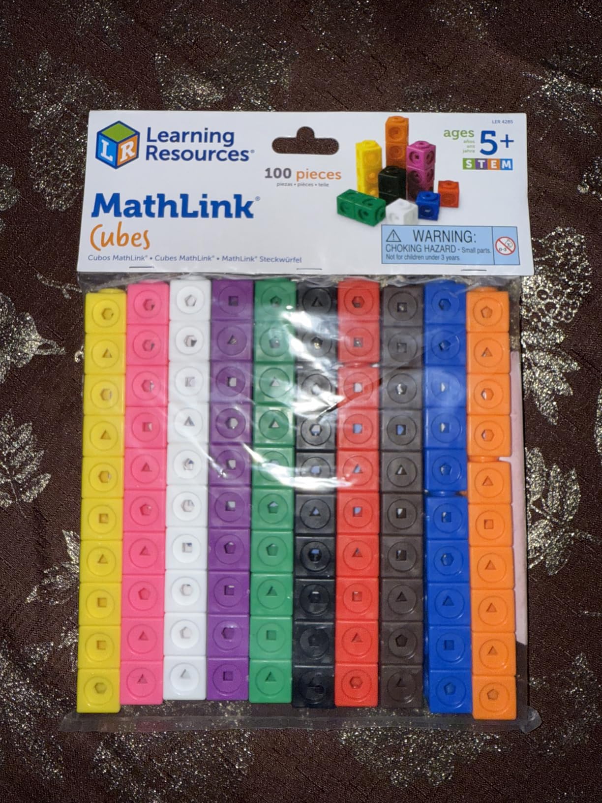 Learning Resources MathLink Cubes - Set of 100 Cubes, Ages 5+ Kindergarten, STEM Activities, Math Manipulatives, Homeschool Supplies, Teacher Supplies customer photo 1