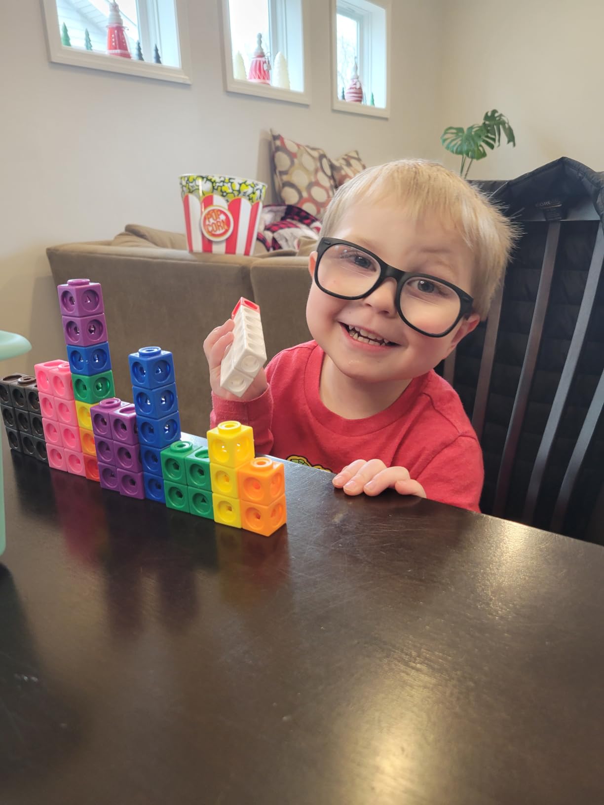 Learning Resources MathLink Cubes - Set of 100 Cubes, Ages 5+ Kindergarten, STEM Activities, Math Manipulatives, Homeschool Supplies, Teacher Supplies customer photo 2