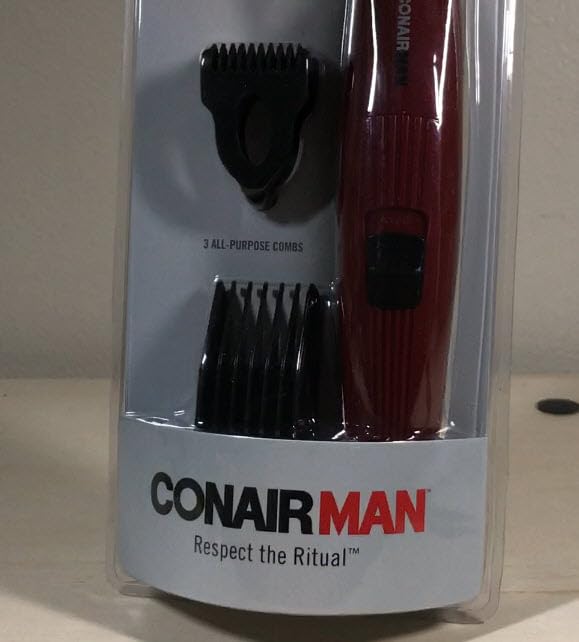 ConairMAN Beard Trimmer for Men Includes Nose and Ear Hair Trimmer and 5-Position Comb Attachment, 4 piece Men's Grooming Kit, Corded customer photo 2