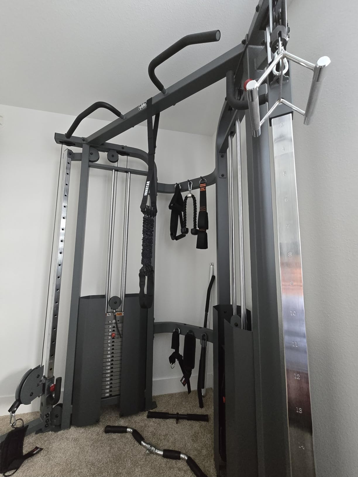 XMARK Functional Trainer Cable Machine, Dual Weight Stack Cable Pulley Machine for Strength Training, Commercial and Home Gyms, and Rehab Facilities customer photo 2