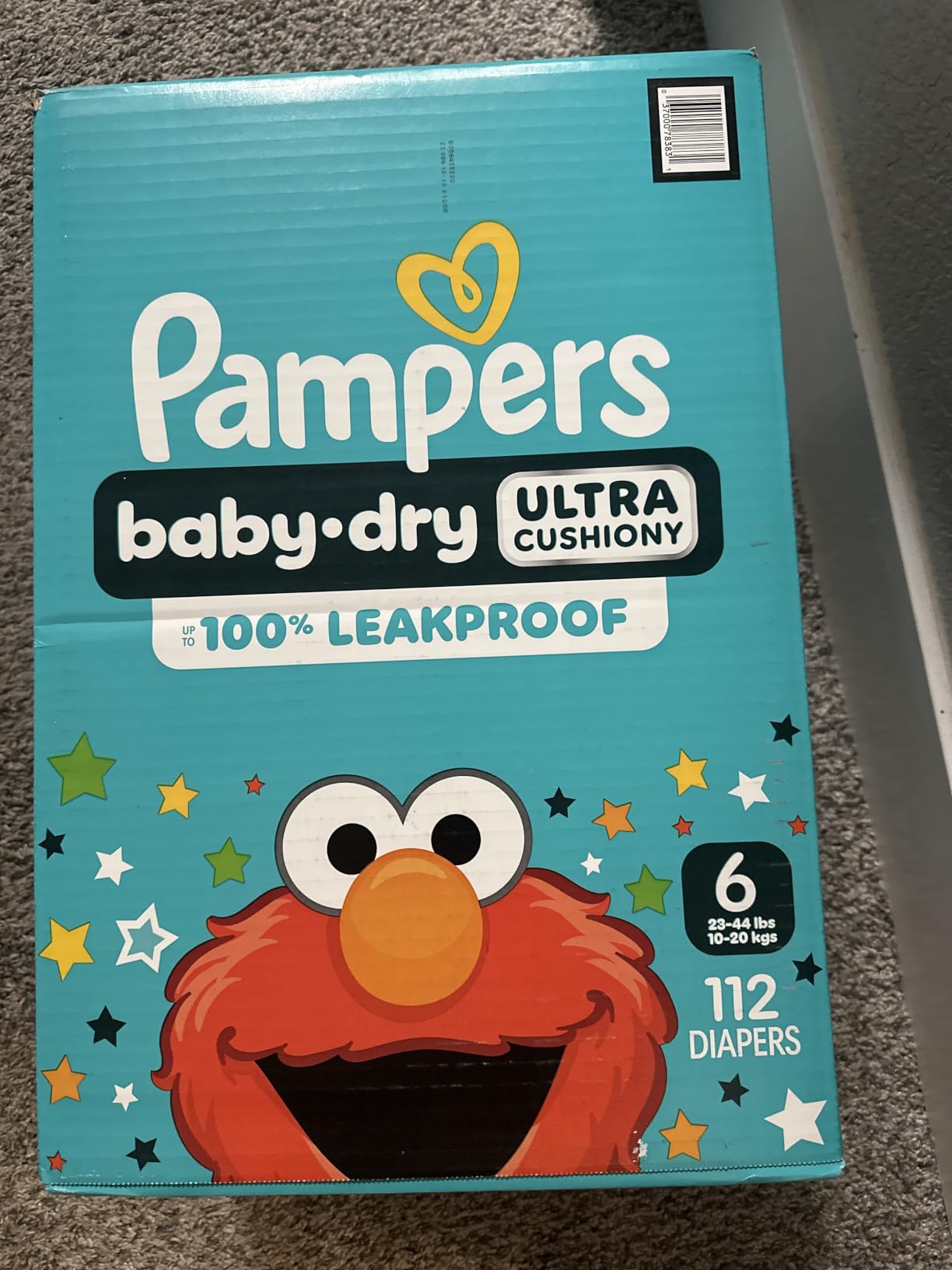 Pampers Baby Dry Ultra Cushiony Diapers, Size 1 (8-14 lbs), 120 Count, Up to 100% Leakproof (Packaging May Vary) customer photo 1