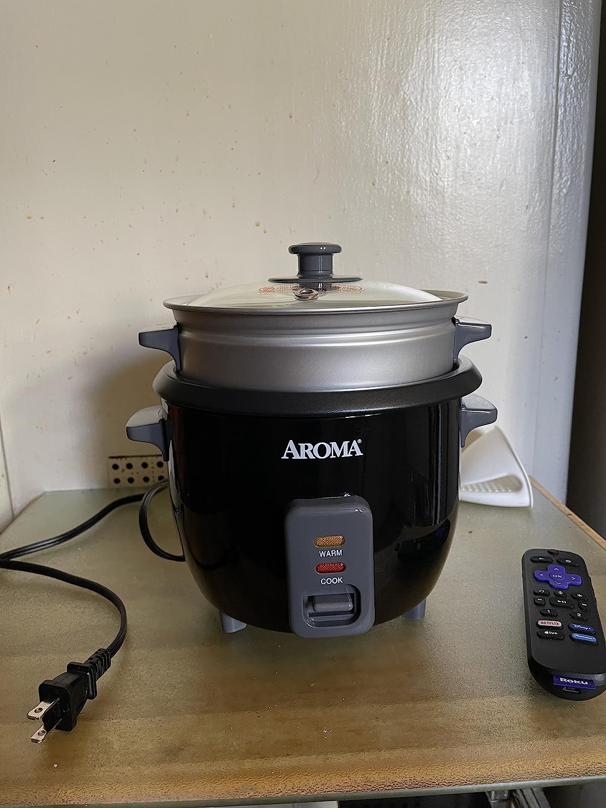 Aroma Housewares ARC-363-1NGB 3 Uncooked/6 Cups Cooked Rice Cooker, Steamer, Multicooker, 2-6 cups, Black customer photo 1