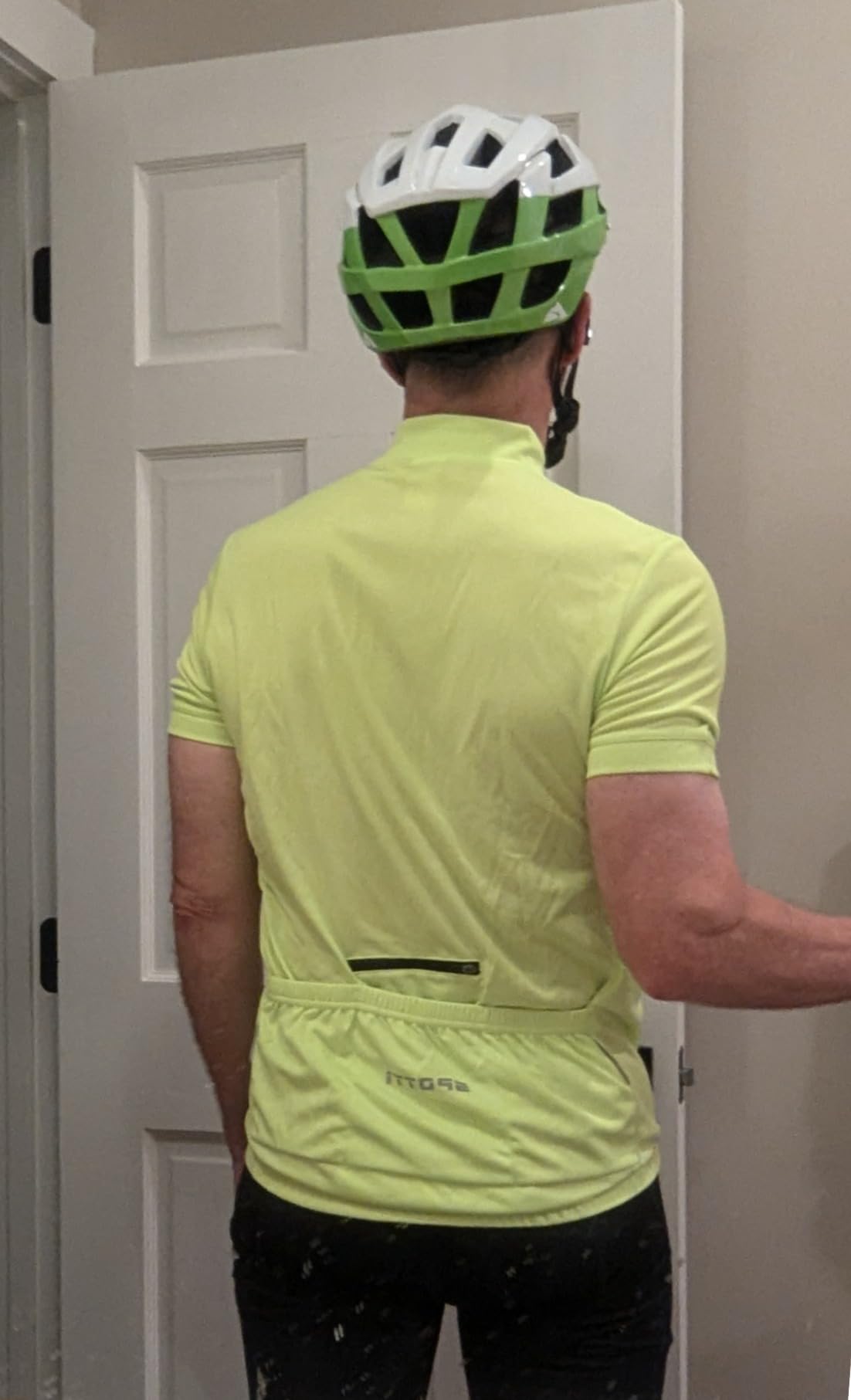 Spotti Men's Cycling Jersey Short Sleeve Half-Zip Bike Shirt, 4 Pockets customer photo 2
