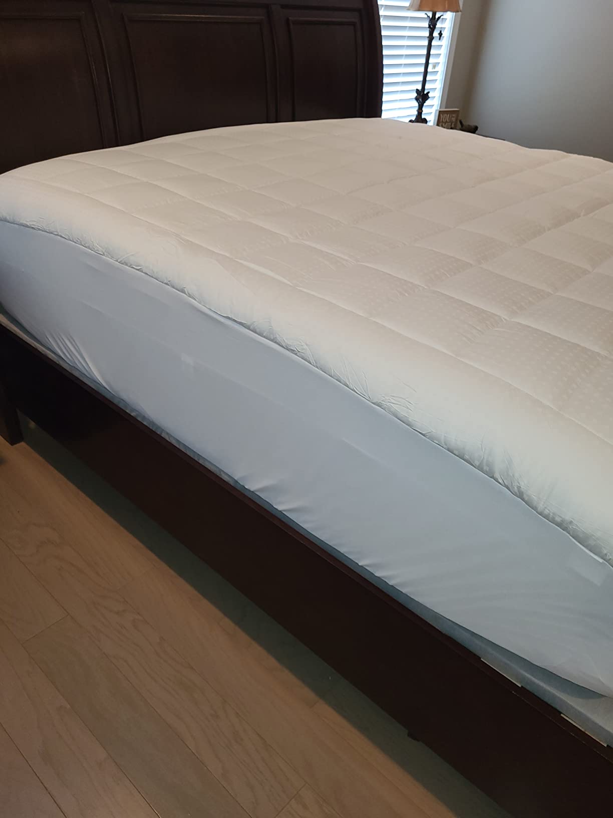 EASELAND King Size Mattress Pad Cotton Pillow Top Mattress Topper White customer photo 2