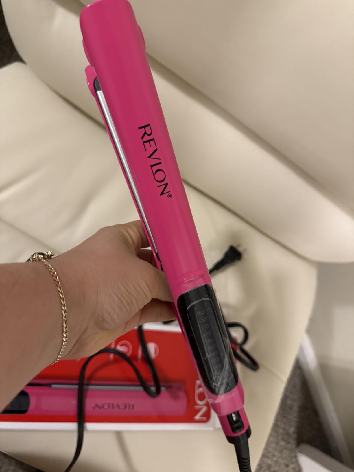 Revlon Smooth Brilliance Ceramic Hair Flat Iron | Smooth Glide and Ultra-Sleek Sylas, (1 in) customer photo 2