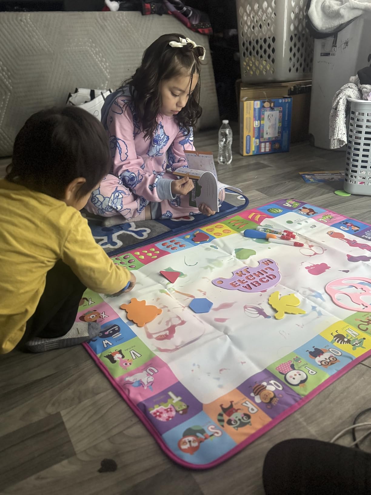 Water Doodle Mat - Kids Color Painting Toy, Gift Set for Toddlers 2-7 customer photo 1