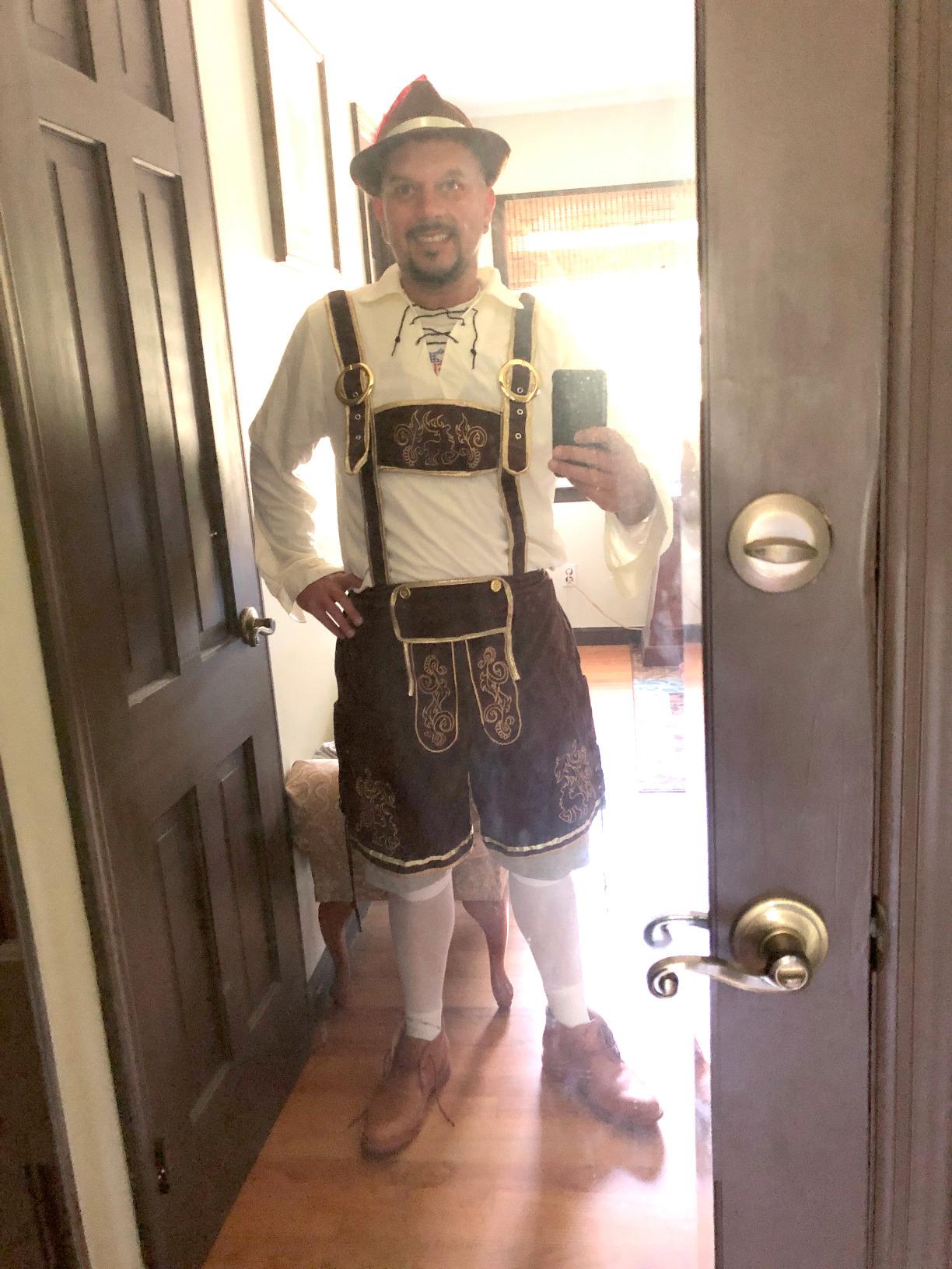 Spooktacular Creations Lederhosen Men Oktoberfest Outfit Costume, Halloween German Bavarian Costume for Adults Beer Festival customer photo 1