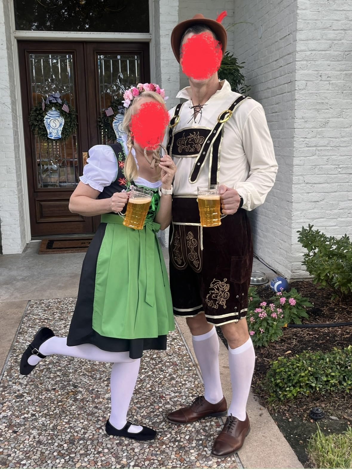 Spooktacular Creations Lederhosen Men Oktoberfest Outfit Costume, Halloween German Bavarian Costume for Adults Beer Festival customer photo 2