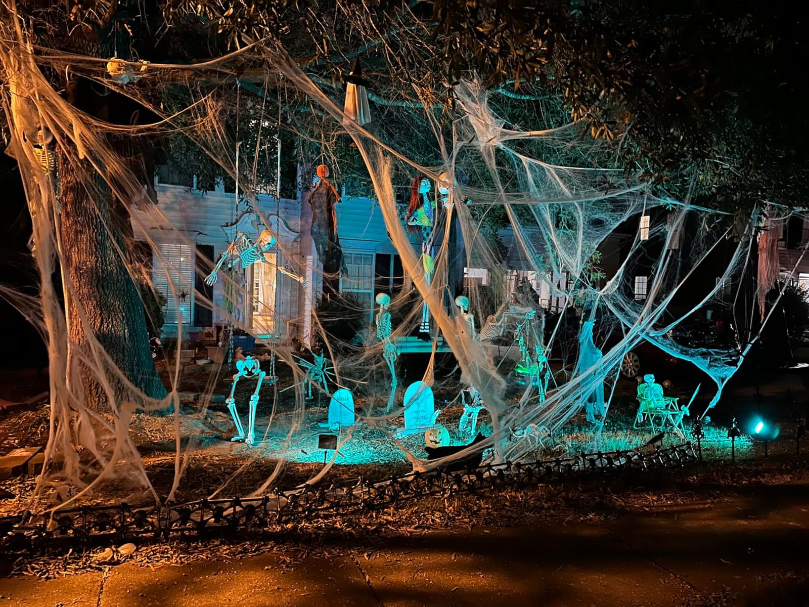 1000 sqft Spider Webs Halloween Decorations with 30 Fake Spiders customer photo 1