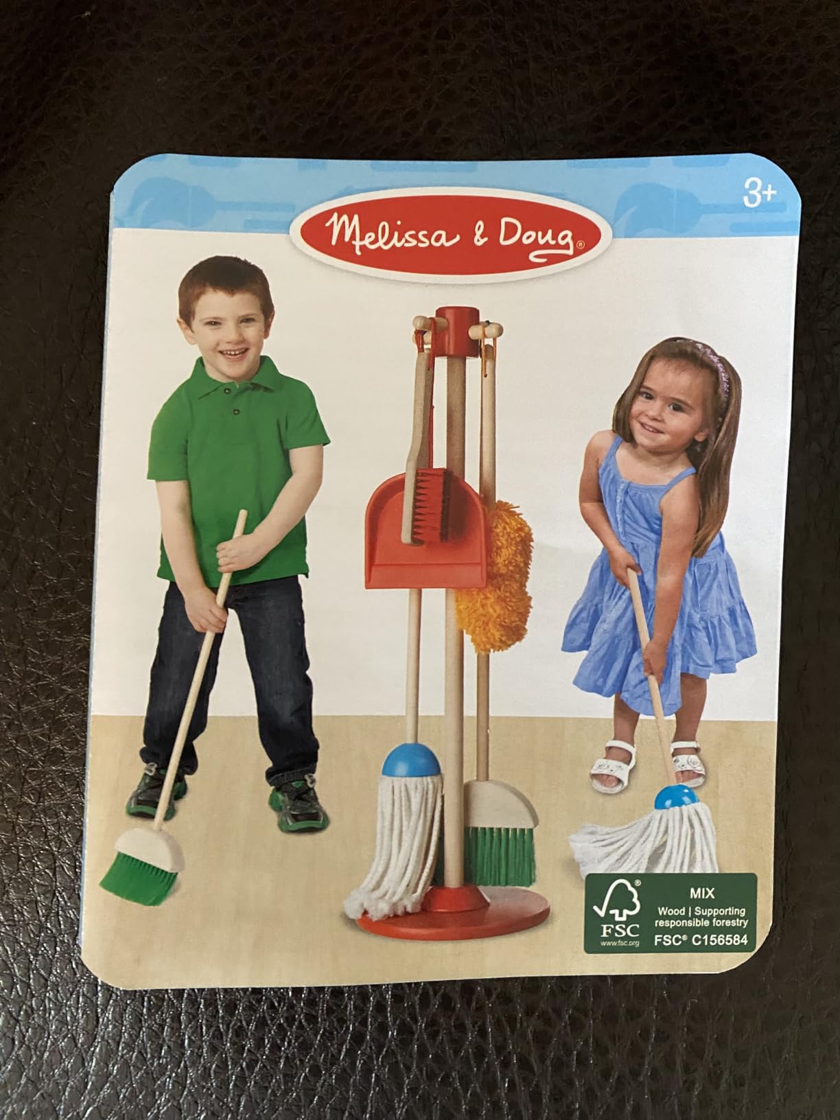 Melissa & Doug Dust Sweep Mop 6-Piece Wooden Cleaning Toy Set customer photo 1