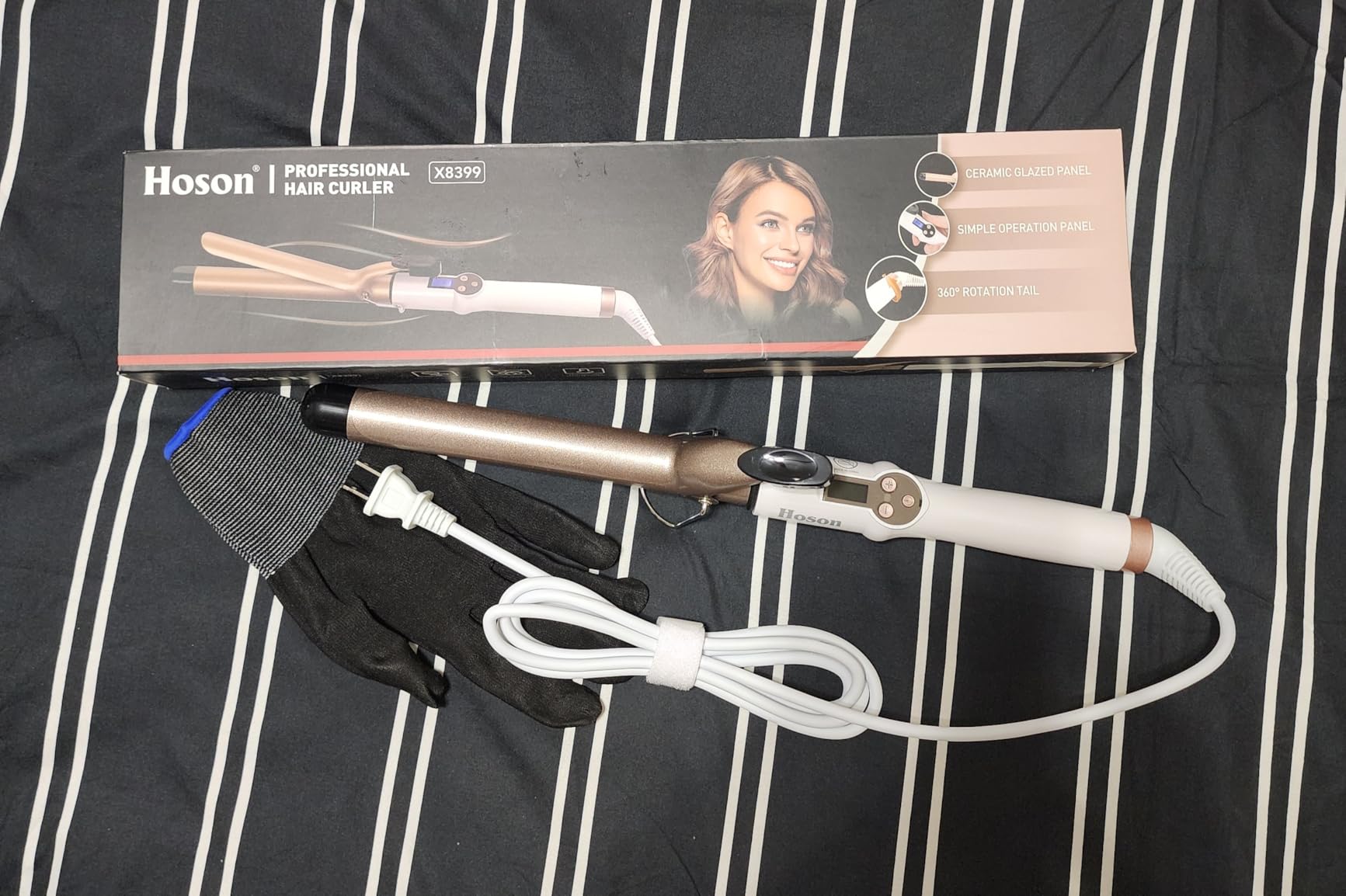 Hoson 1 Inch Curling Iron Extra Long Barrel for Long Hair customer photo 2